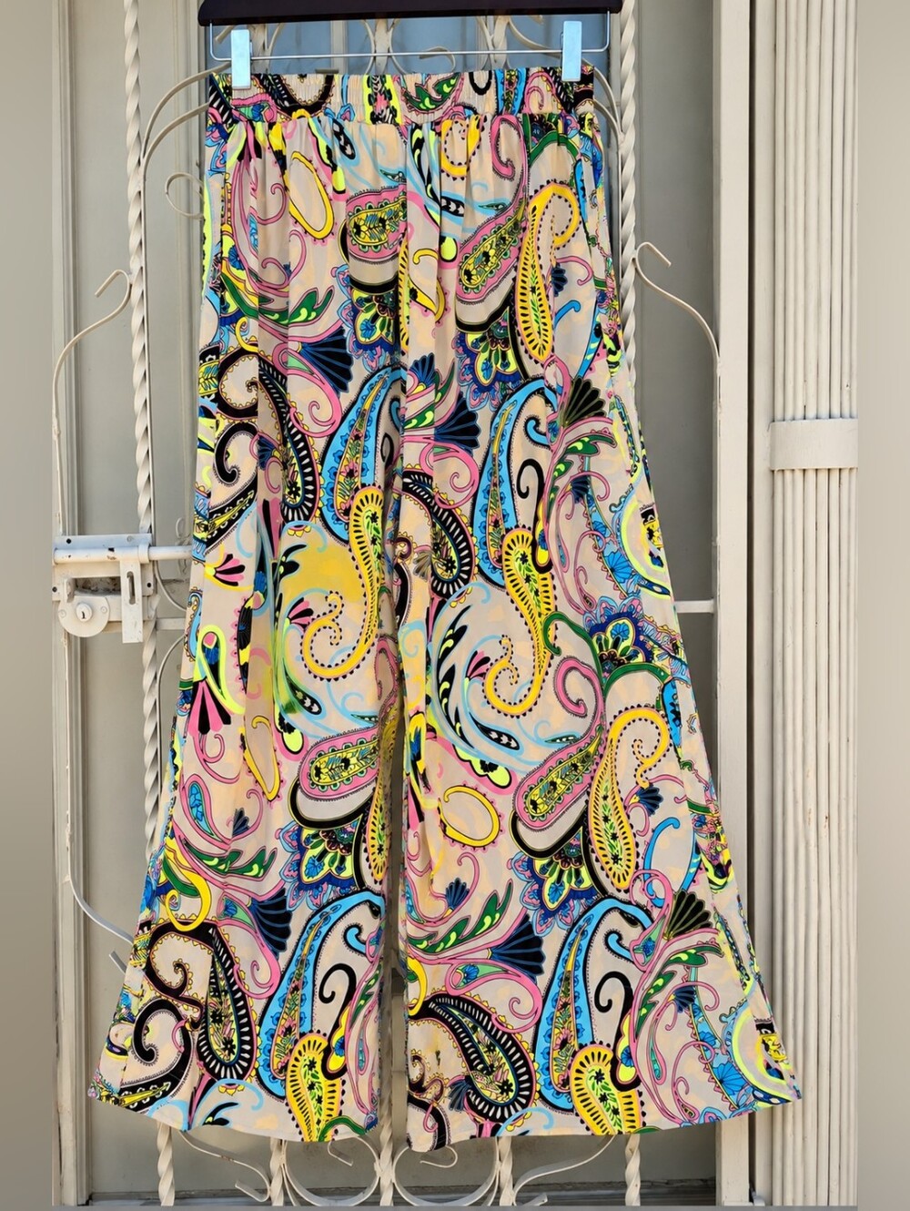 Nina Parker Paisley 2-Piece Matching Set Duster & Wide Leg Pants Women Size 1X - Picture 10 of 16